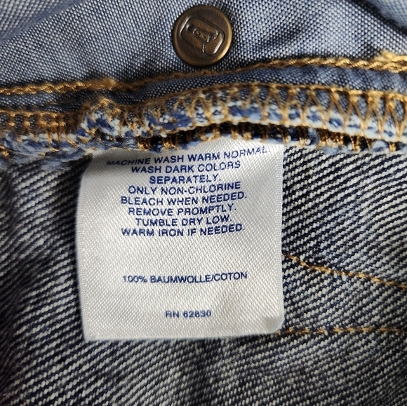 Lands End Mens Dark Wash Straight Fit 100% Cotton Jeans-Size 37x29 - Picture 8 of 10